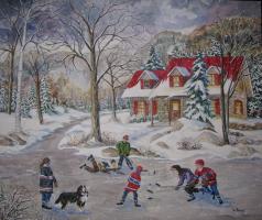 Among my souvenirs - 20"x24" - VENDU