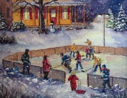 La pratique chez Henry - 14"x18" - VENDU