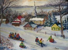 Magie hivernale - 14"x18" - VENDU