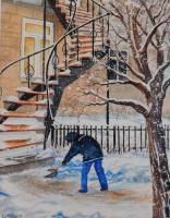 Première neige - 16"x12"