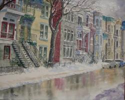 Rue Henri-Julien - 20"x24" - VENDU