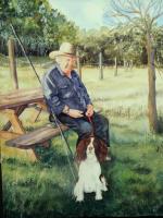 John & Fidel - 18"x14" - VENDU