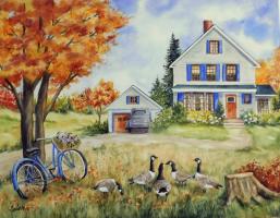 Visiteurs inattendus - 14"x18" - VENDU