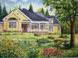 Côte St-Gabriel - St-Sauveur - 11"x14"- VENDU
