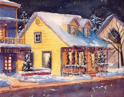 Hiver St-Sauveur, rue Principale - 8'x10"